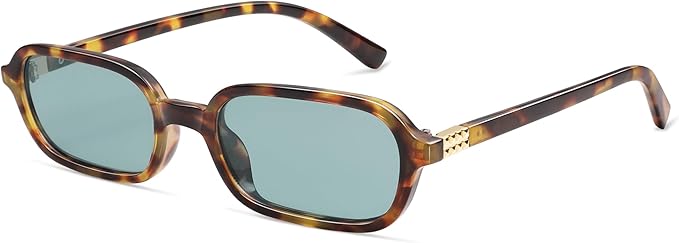 Retro Rectangular Sunglasses for Women Vintage Fashion Trendy Funny Small 90s Square Sunnies 2025 AP3698