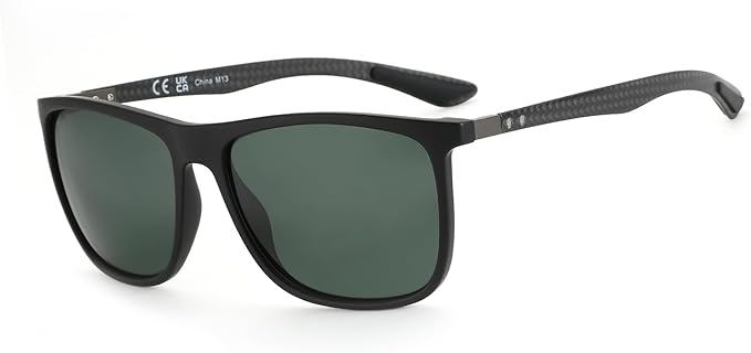 ZENOTTIC Square Polarized Sunglasses for Men Ultralight Carbon Fiber Sun Glasses Driving Fishing Golf Sports UV400 Protection