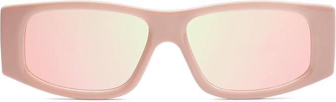 SOJOS Trendy Y2K Rectangle Polarized Sunglasses for Women Men Fashion Designer Rave Sunglasses SJ2228