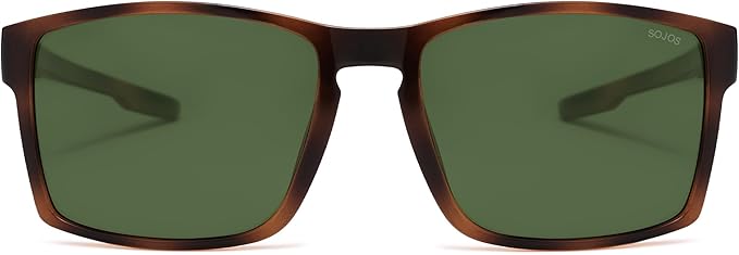 SOJOS Polarized Sunglasses for Driving, Outdoor Sports - Square UV Protection Shades Men Women