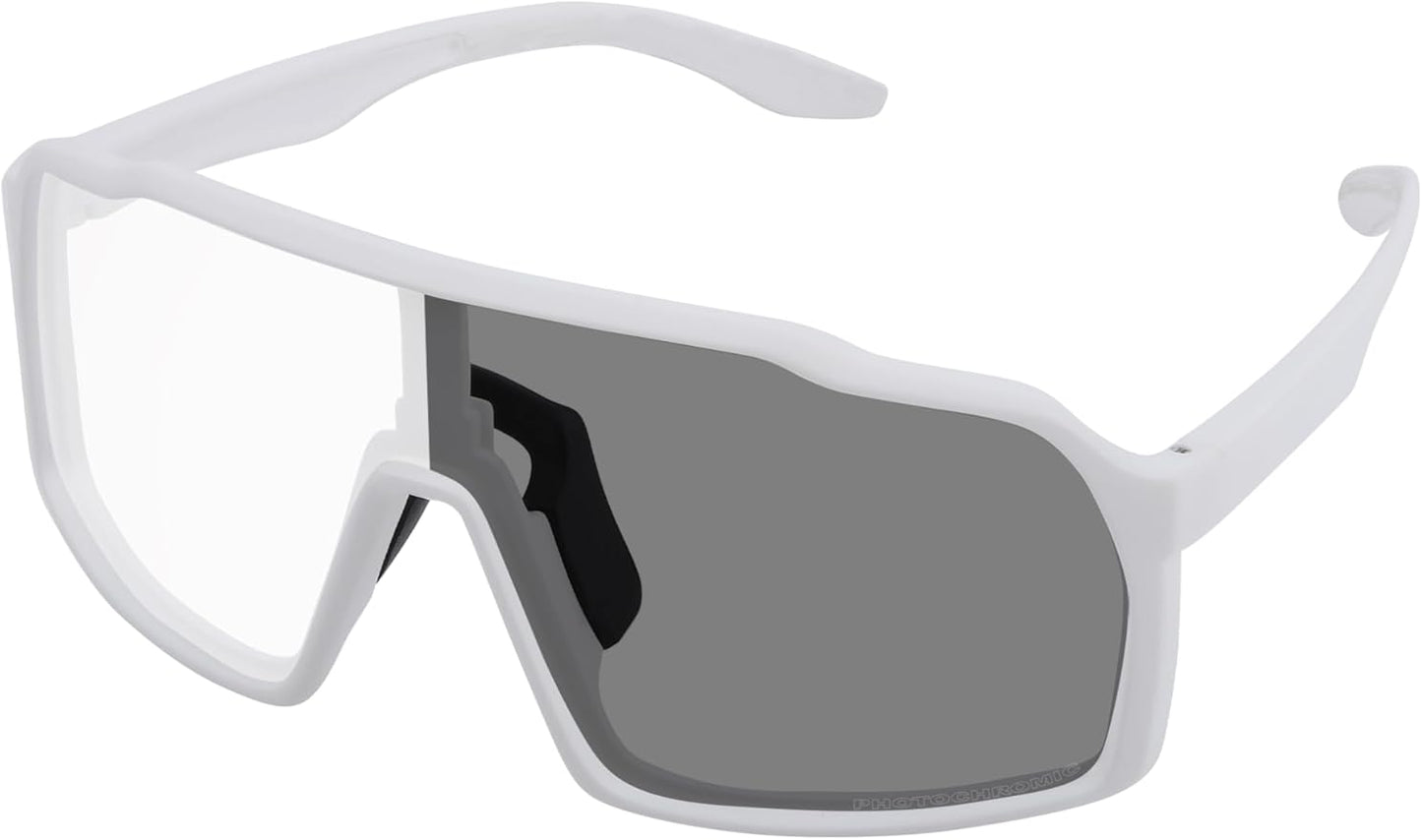 Sports Polarized Sunglasses for Men Women Outdoor Sunglasses UV400 Protection Lens with Nose Pads