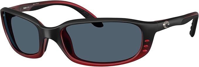 Costa Del Mar Sunglasses for Men - Brine Mens Polarized Sunglasses - Fishing, Boating & Beach UV Protection - Size 59-580P