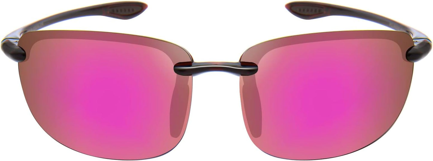 JULI Sports Sunglasses for Men Women Tr90 Rimless Frame for Running Fishing Baseball Driving MJ8001