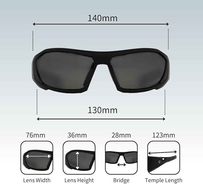 RAWIN Polarized Sports Sunglasses | Outdoors for Cycling, Baseball, Fishing, Hiking | Simple Design for Adults & Youth