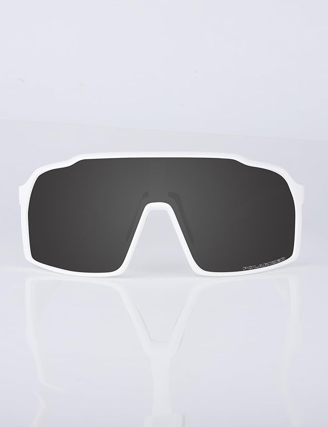 Sports Polarized Sunglasses for Men Women Outdoor Sunglasses UV400 Protection Lens with Nose Pads