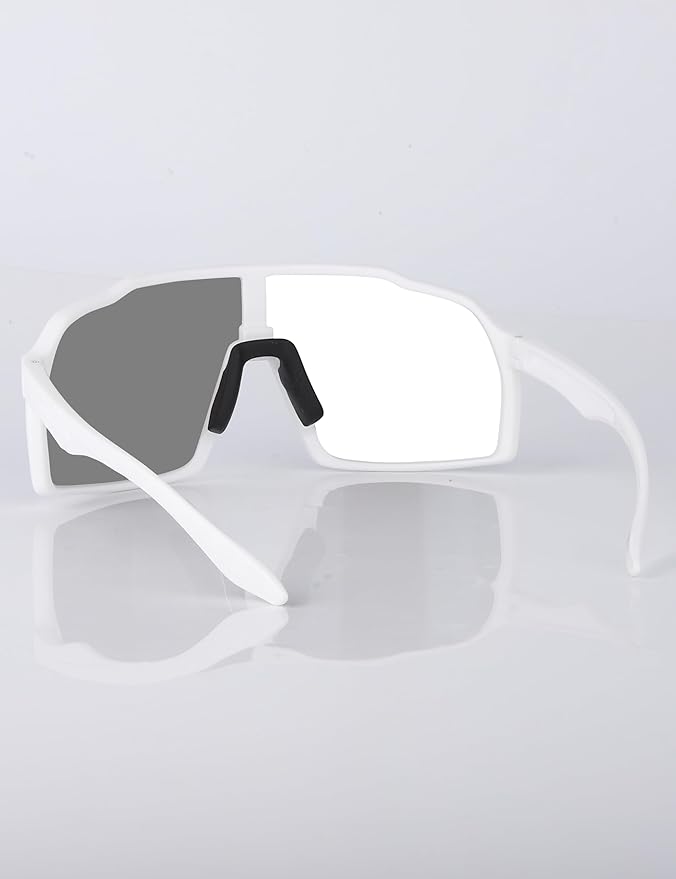 Sports Polarized Sunglasses for Men Women Outdoor Sunglasses UV400 Protection Lens with Nose Pads