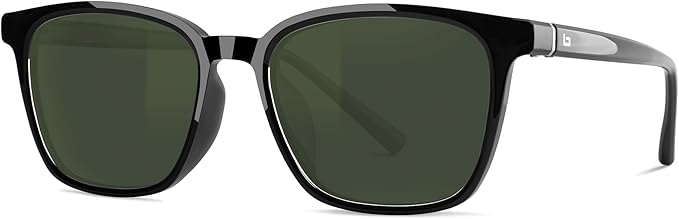 B.N.U.S Scratch-Resistant Polarized Sunglasses with Corning Glass Lenses for Superior Clarity and UV Protection