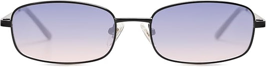 SOJOS Trendy Small Y2k Rectangle Sunglasses Womens Mens, Retro Narrow Chic Thin Skinny Sunnies SJ1187