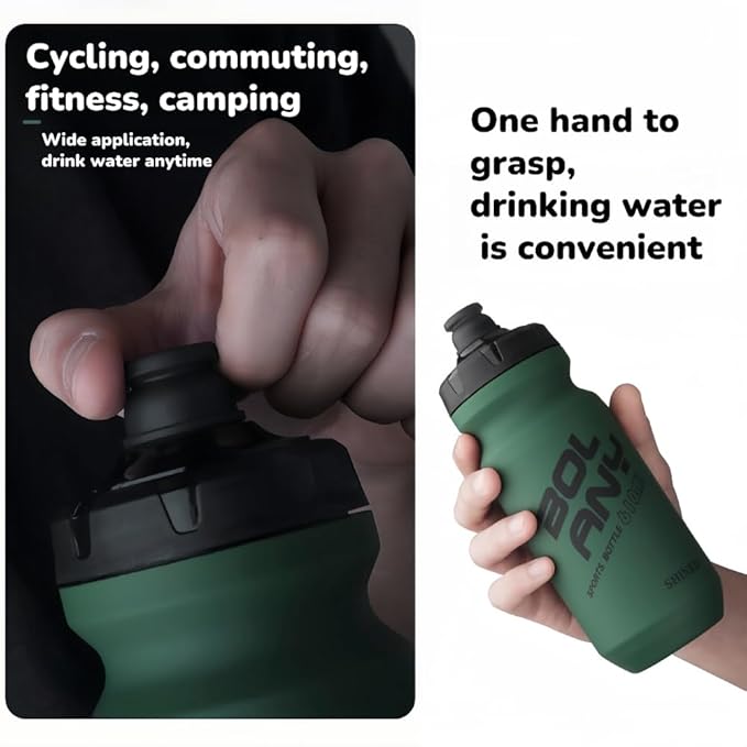 20oz Lightweight Sports Water Bottle PP Material BPA Free Squeeze Jet Straight Drink Cup Portable Outdoor Cycling Bottle (Grey)