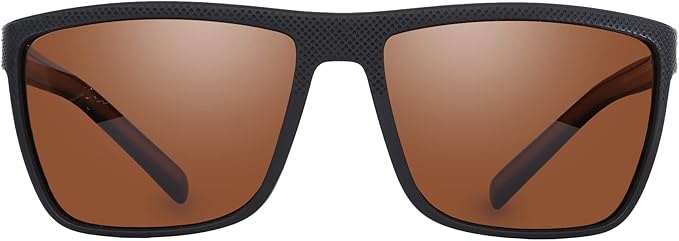 ZENOTTIC Polarized Sunglasses for Men Lightweight TR90 Frame UV400 Protection Square Sun Glasses