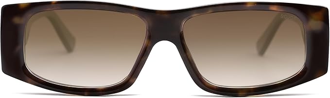 SOJOS Trendy Y2K Rectangle Polarized Sunglasses for Women Men Fashion Designer Rave Sunglasses SJ2228