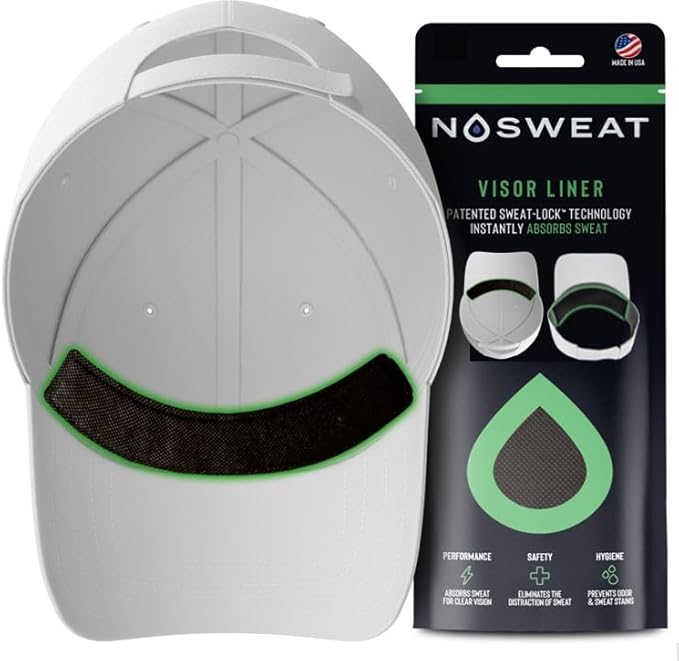 Cap Sweat Guard Liner | PGA Tour Licensed | Prevents Stains & Odor | Hat Visor Sweatband | Made in The USA - 3 | 6 | 12 | 25