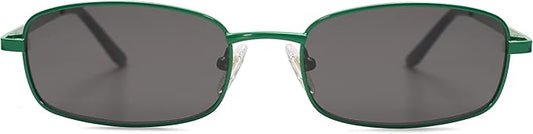 SOJOS Trendy Small Y2k Rectangle Sunglasses Womens Mens, Retro Narrow Chic Thin Skinny Sunnies SJ1187
