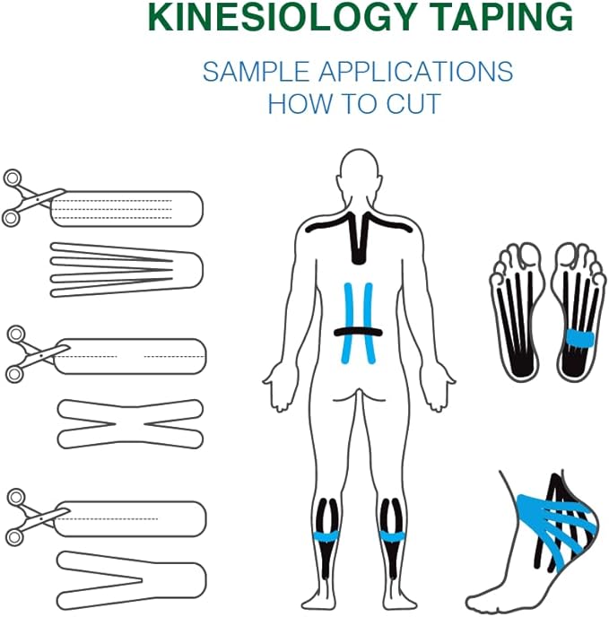 | Kinesiology Tape | Hypoallergenic, Latex-Free, Breathable Sports Tape for Athletes – Uncut Cotton Elastic Roll, 2" x 16 ft – Muscle & Joint Support for Knee, Shoulder, Elbow – Pink