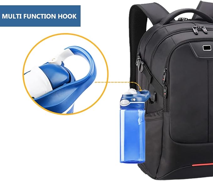 DEARART 2-Pack Blue Water Bottle and Pink Water Bottle, 20oz Capacity Small Clear Bottle No Straw BPA FREE Leakproof Wide Mouth, Has Handle Easy Carried, Suit School, Gym, Sports, Work etc.