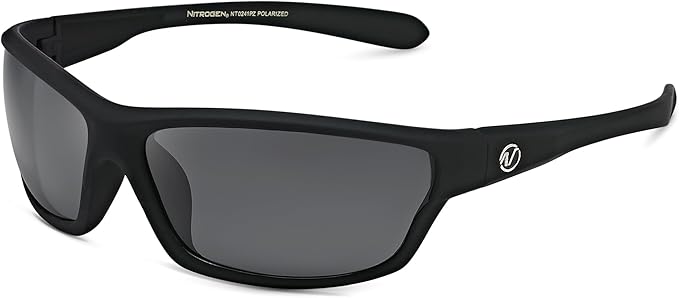 Nitrogen Polarized Wrap Around Sport Sunglasses for Men Women UV400 Driving Fishing Running Sun Glasses