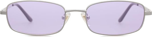 SOJOS Trendy Small Y2k Rectangle Sunglasses Womens Mens, Retro Narrow Chic Thin Skinny Sunnies SJ1187