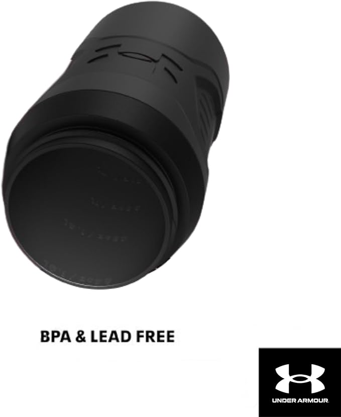 Under Armour 32 oz Insulated Water Bottles - Sports Water Jug with Fence Hook, Leak Resistant for Baseball, Football & More, 32 oz Insulated, White/Black