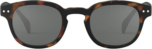 IZIPIZI SUN #C Sunglasses Men & Women – Pantos with Biobased Frame, Anti-Scratch Grey Lenses, 100% UV Category 3 Protection