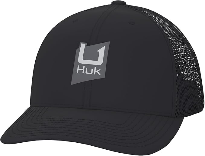 HUK Men's Trucker, Anti-Glare Snapback Fishing Hat