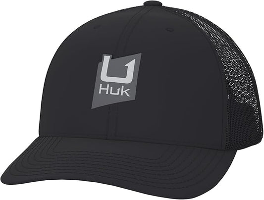 HUK Men's Trucker, Anti-Glare Snapback Fishing Hat
