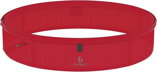 FlipBelt Lightweight Running Air Belt, Fitness and Running Fanny Pack for Women and Men, Non Chafing Waist Band Pack for Phone, Keys, Money, Moisture Wicking Storage Belt, USA Company