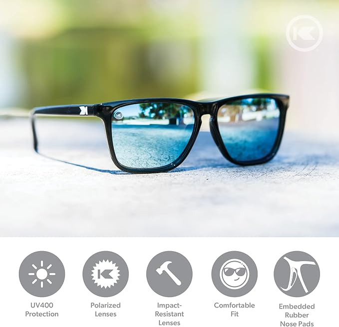 Knockaround Fast Lanes and Fast Lanes Sport Polarized Lightweight Sunglasses for Men & Women - UV400 Protection - Running