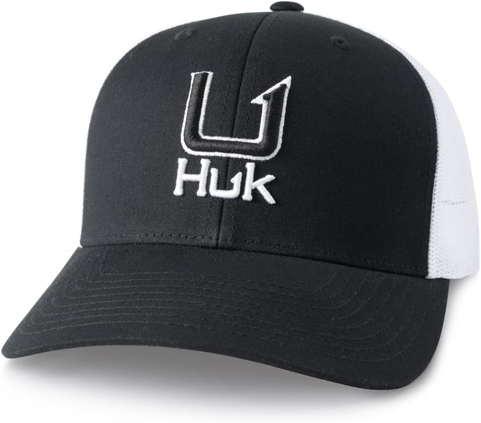HUK Men's Trucker, Anti-Glare Snapback Fishing Hat