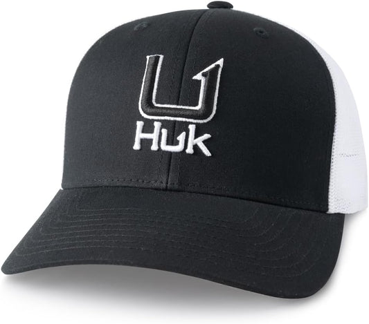 HUK Men's Trucker, Anti-Glare Snapback Fishing Hat