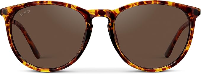 WearMe Pro Women's Round Sunglasses with Polarized UV Protection, Trendy Retro Designer Style