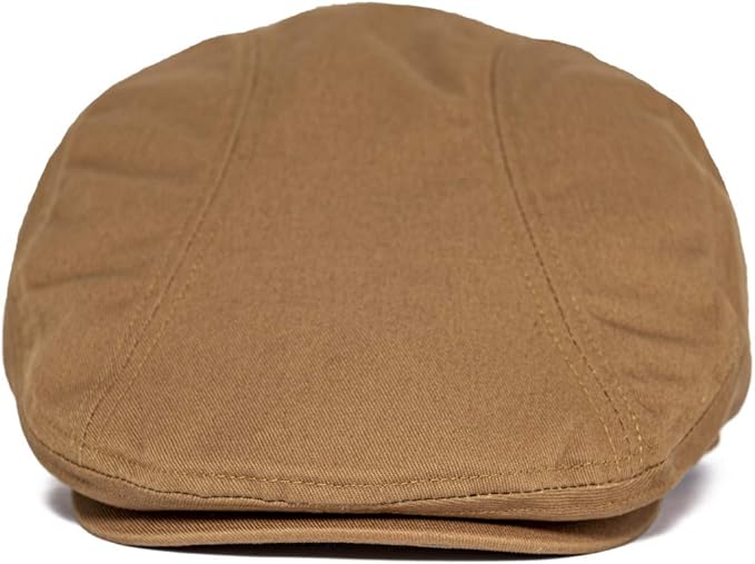 BOTVELA Men Cotton Twill Newsboy Flat Ivy Driving Hat Fitted Cap