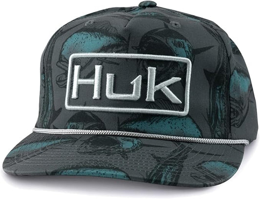 HUK Men's Trucker, Anti-Glare Snapback Fishing Hat