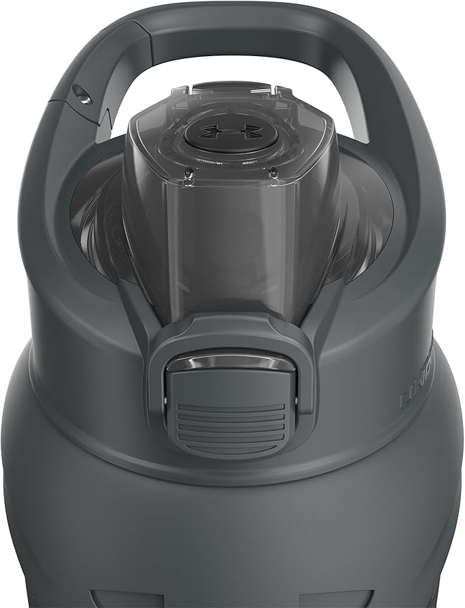 Under Armour 24Oz Stainless Steel Water Bottle, Insulated, Carabiner Easy Carry Hook, Leak Proof, Kids & Adults, All Sports, Gym