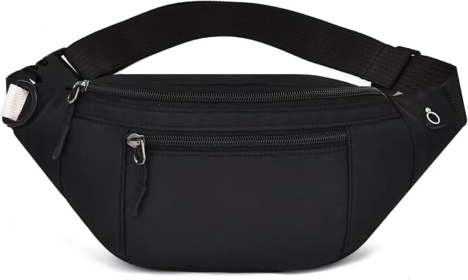 DAITET Crossbody Fanny Pack for Men&Women,Large Waist Bag & Hip Bum Bag with Adjustable Strap for Outdoors Workout Traveling Casual Running Hiking Cycling