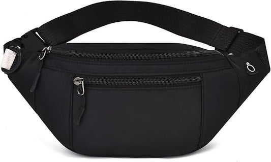 DAITET Crossbody Fanny Pack for Men&Women,Large Waist Bag & Hip Bum Bag with Adjustable Strap for Outdoors Workout Traveling Casual Running Hiking Cycling