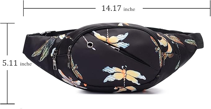 DAITET Crossbody Fanny Pack for Men&Women,Large Waist Bag & Hip Bum Bag with Adjustable Strap for Outdoors Workout Traveling Casual Running Hiking Cycling