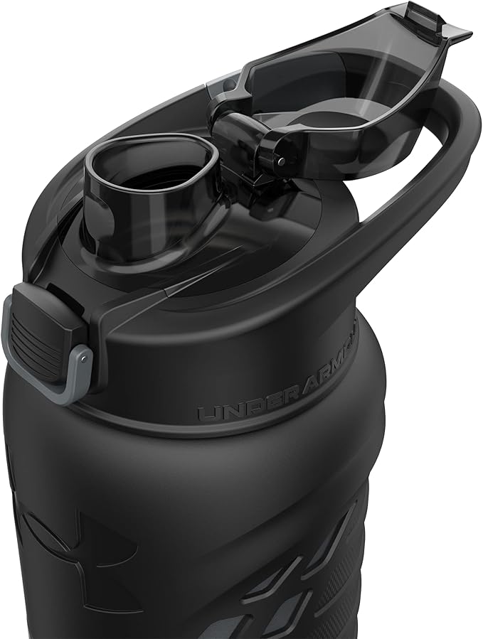 Under Armour 24Oz Stainless Steel Water Bottle, Insulated, Carabiner Easy Carry Hook, Leak Proof, Kids & Adults, All Sports, Gym