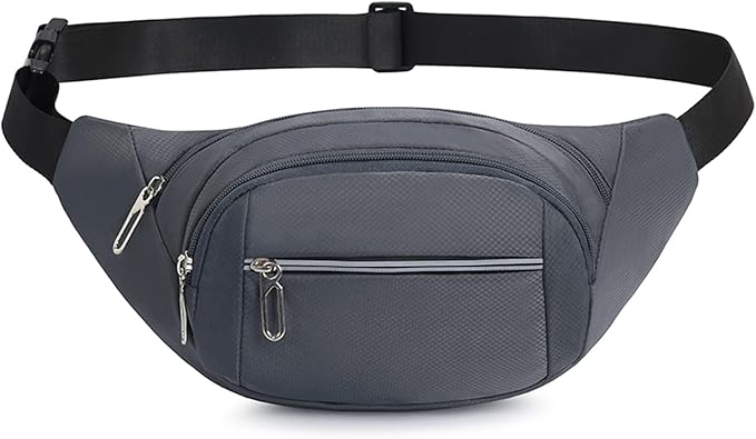 DAITET Crossbody Fanny Pack for Men&Women,Large Waist Bag & Hip Bum Bag with Adjustable Strap for Outdoors Workout Traveling Casual Running Hiking Cycling