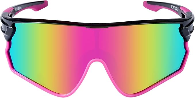 BEACOOL Polarized Sports Sunglasses for Men Women Youth Baseball Cycling Running Driving Fishing Golf Motorcycle TAC Glasses