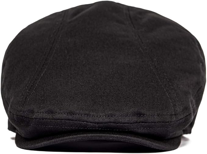 BOTVELA Men Cotton Twill Newsboy Flat Ivy Driving Hat Fitted Cap