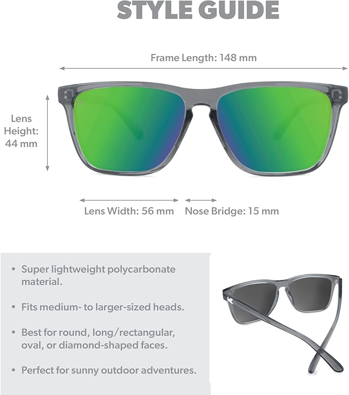 Knockaround Fast Lanes and Fast Lanes Sport Polarized Lightweight Sunglasses for Men & Women - UV400 Protection - Running
