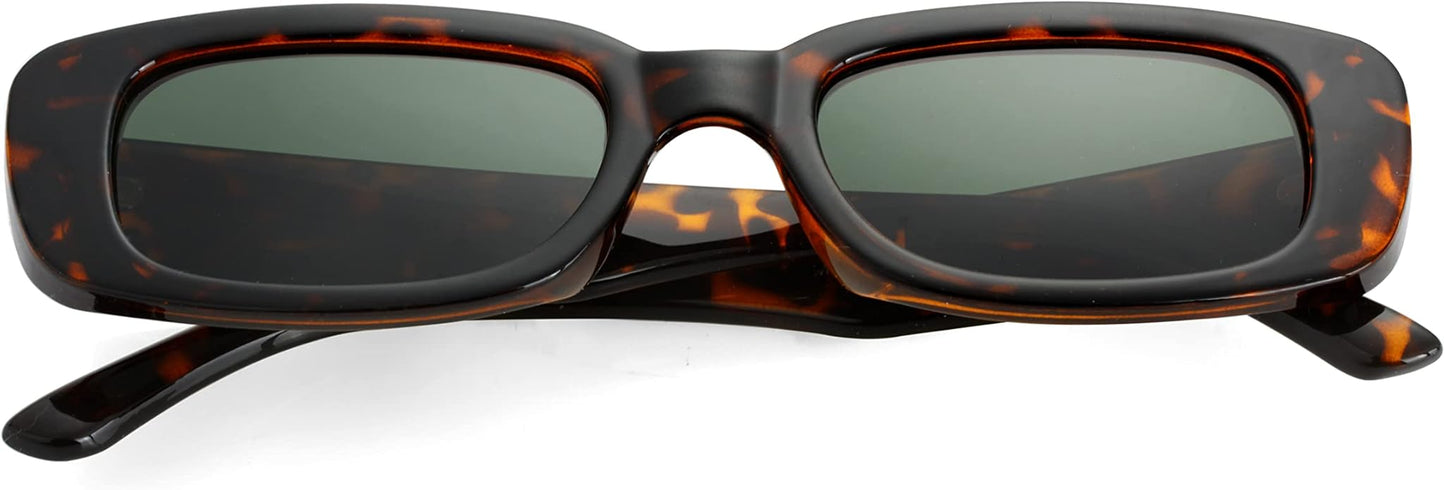 Kursan Small Rectangle Sunglasses for Women Men Square Frame Sun Glasses – 100% UV400 Protection