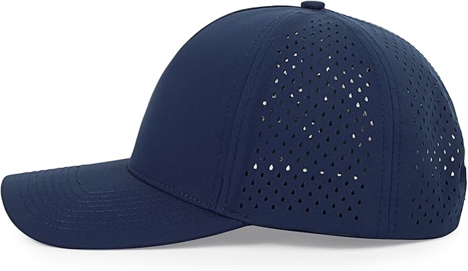 kozinu Quick Dry Baseball Cap Curved Brim Snapback Hat Laser Cut Mesh Ball Cap Golf Ball Cap for Men Women