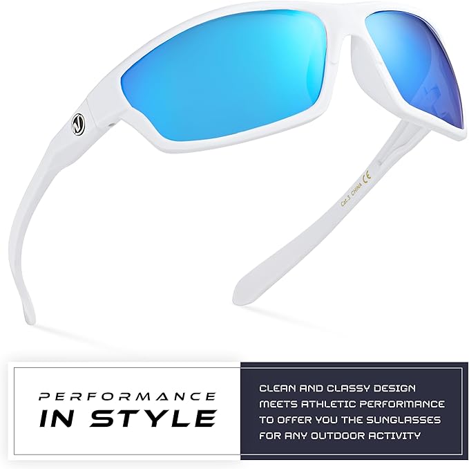 Nitrogen Polarized Wrap Around Sport Sunglasses for Men Women UV400 Driving Fishing Running Sun Glasses