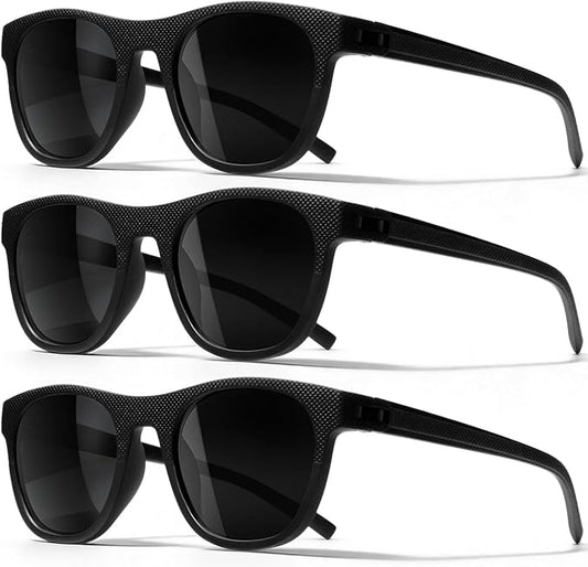 3 Pack Polarized Sunglasses for Men Women, Lightweight UV Protection Sports Sun Glasses for Driving Fishing Golf