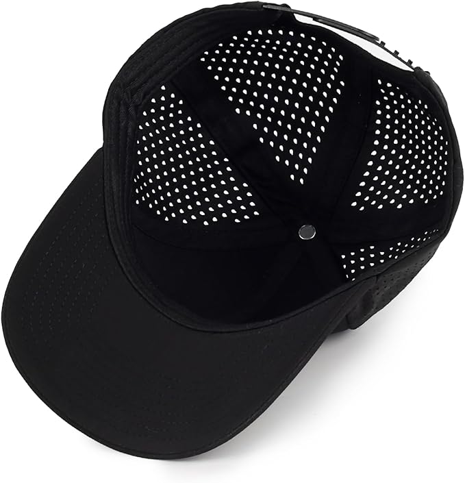 kozinu Quick Dry Baseball Cap Curved Brim Snapback Hat Laser Cut Mesh Ball Cap Golf Ball Cap for Men Women