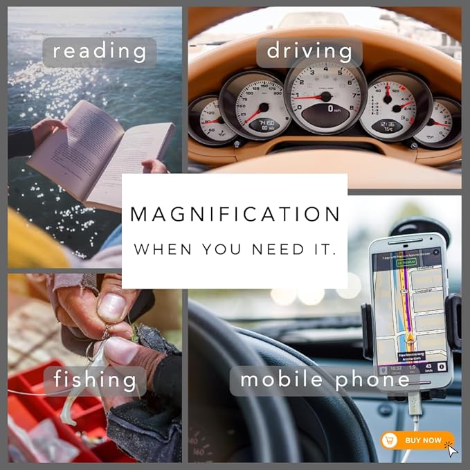 proSPORT Polarized Bifocal Reading Sunglasses Men Women Smoke Brown Lens Tinted Bi-Focal Reader