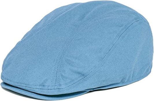 BOTVELA Men Cotton Twill Newsboy Flat Ivy Driving Hat Fitted Cap