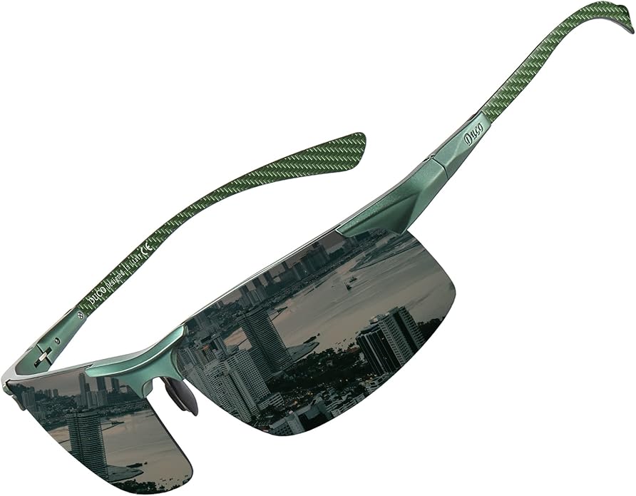 DUCO Mens Sunglasses Polarized Sports Fishing Running Driving Carbon Fiber Sunglasses for Men UV400 Protection DC8277