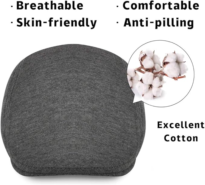 WETOO Men's Flat Cap Gatsby Newsboy Lvy Irish Hats Driving Cabbie Hunting Cap